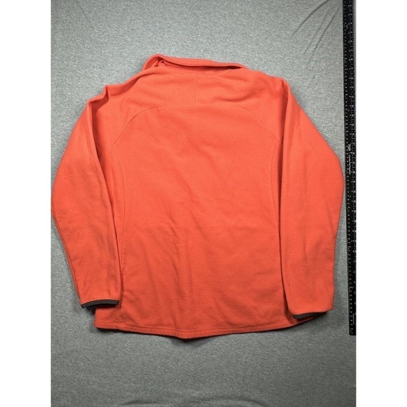 The North Face Fleece Jacket 1/4 Zip Orange Women's L Pullover Lightweight - Picture 4 of 8